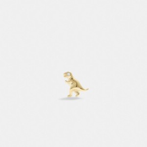 Coach 14 K Gold Rexy Single Stud Earring Goud | COH866139