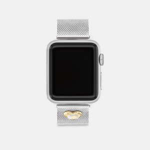 Coach Apple Watch® Strap, 38 Mm, 40 Mm And 41 Mm Grijs | COH866287