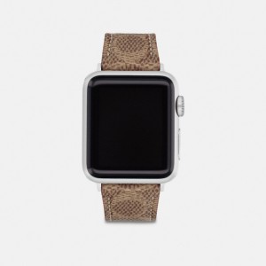Coach Apple Watch® Strap, 38 Mm And 40 Mm Bruin | COH866245