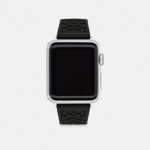 Coach Apple Watch® Strap, 38 Mm And 40 Mm Zwart | COH866253
