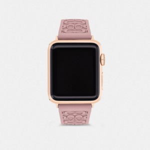 Coach Apple Watch® Strap, 38 Mm And 40 Mm Roze | COH866270