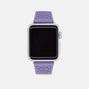 Coach Apple Watch® Strap, 38 Mm And 40 Mm Paars | COH866271