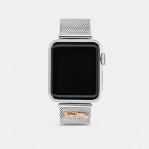 Coach Apple Watch® Strap, 38 Mm And 40 Mm Grijs | COH866273