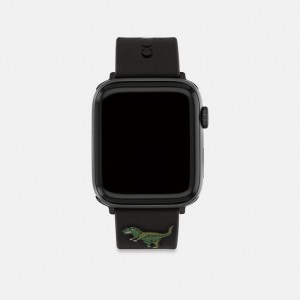 Coach Apple Watch® Strap, 42 Mm, 44 Mm And 45 Mm Zwart | COH866960