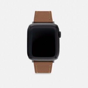 Coach Apple Watch® Strap, 42 Mm And 44 Mm Bruin | COH866967