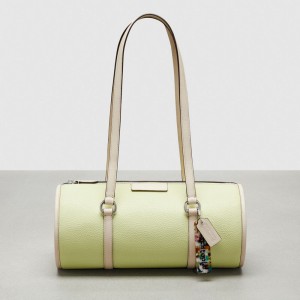 Coach Barrel Bag In Pebbled Coachtopia Leather Lichtgroen | COH864841