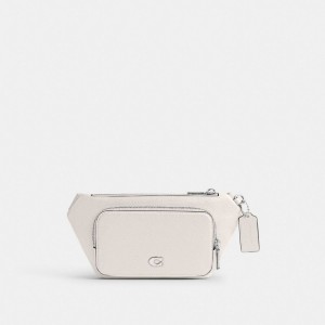 Coach Belt Bag With Signature Canvas Interior Detail Wit | COH865290