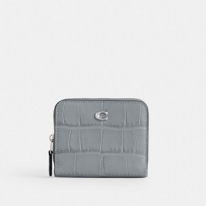 Coach Billfold Wallet Zilver Grijs Blauw | COH865572