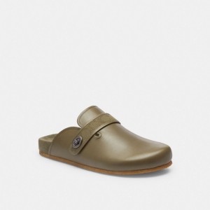 Coach Blake Clog With Signature Canvas Jacquard Groen | COH866845