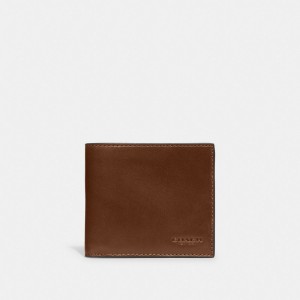 Coach Boxed Double Billfold Wallet Chocola | COH866698