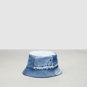 Coach Bucket Hat In Repurposed Denim Blauw | COH867040