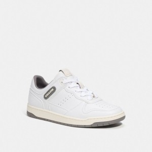 Coach C201 Low Top Sneaker Wit Grijs | COH865825