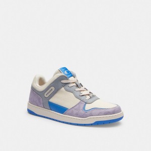 Coach C201 Sneaker In Signature Canvas Paars | COH866808