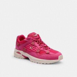 Coach C301 Sneaker With Tea Rose Roze | COH865814