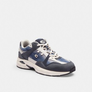 Coach C301 Sneaker With Tie Dye Donkerblauw | COH865840