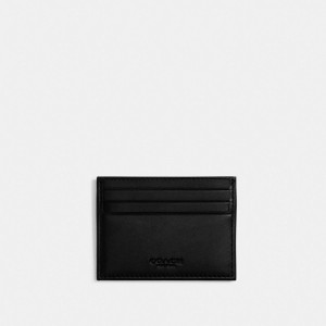 Coach Card Case In Signature Jacquard Grijs Zwart | COH866763