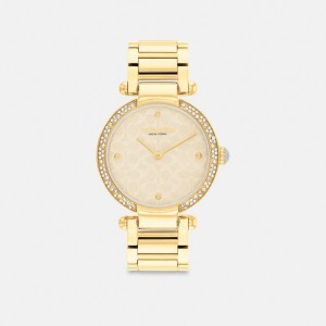 Coach Cary Watch, 34 Mm Goud | COH866280