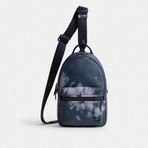 Coach Charter Pack With Tie Dye Print Donkerblauw Gekleurd | COH866591