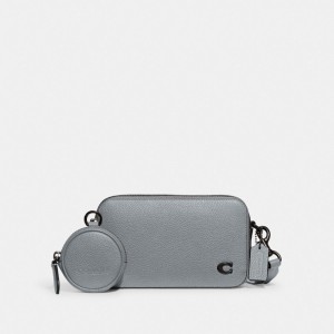 Coach Charter Slim Crossbody Grijs Blauw | COH865250