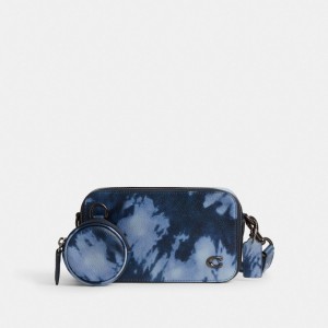 Coach Charter Slim Crossbody With Tie Dye Print Donkerblauw Gekleurd | COH866602