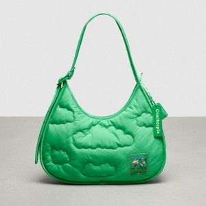 Coach Coachtopia Loop Ergo Bag With Cloud Quilting Groen | COH865114