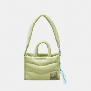Coach Coachtopia Loop Mini Puffy Tote Lichtgroen | COH865044