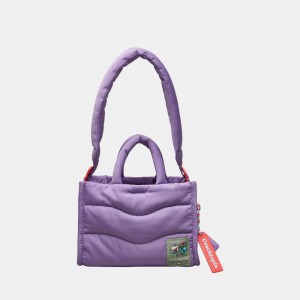 Coach Coachtopia Loop Mini Puffy Tote Paars | COH866623