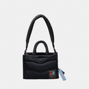 Coach Coachtopia Loop Mini Puffy Tote Zwart | COH865022