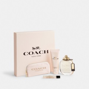 Coach Eau De Parfum 4 Piece Gift Set Gekleurd | COH866403