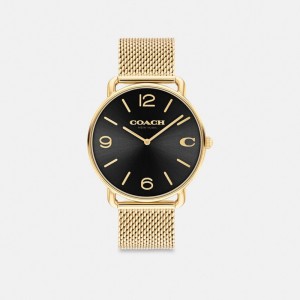 Coach Elliot Watch, 41 Mm Goud Zwart | COH866974