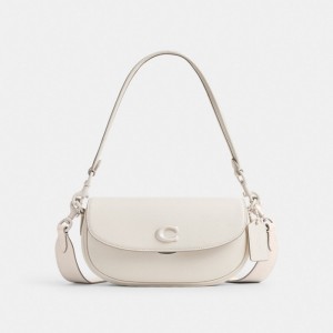 Coach Emmy Saddle Bag 23 Zilver | COH865272