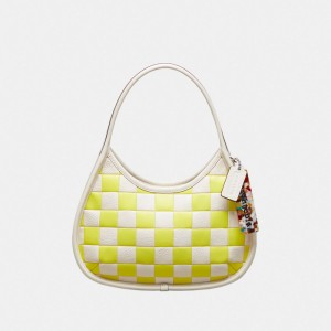 Coach Ergo Bag In Checkerboard Patchwork Upcrafted Leather Lichtgeel | COH864811