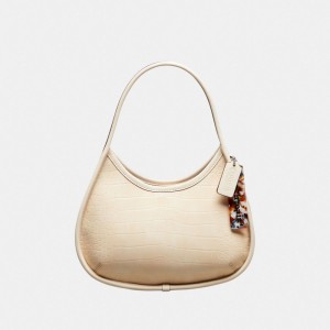Coach Ergo Bag In Croc Embossed Coachtopia Leather Beige | COH865112