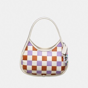 Coach Ergo Bag In Tri Color Checkerboard Upcrafted Leather Gekleurd | COH864881
