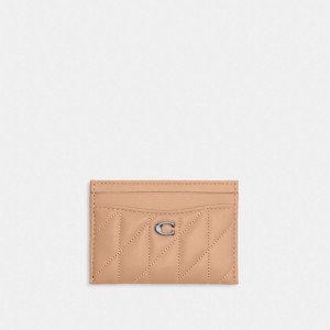 Coach Essential Card Case With Pillow Quilting Zilver | COH865532