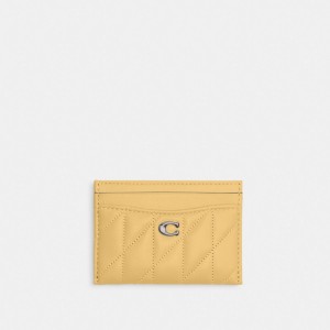 Coach Essential Card Case With Pillow Quilting Zilver | COH865546
