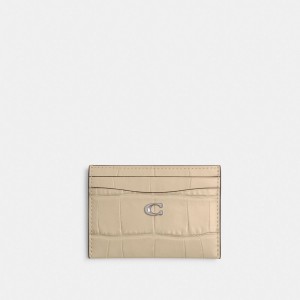 Coach Essential Card Case Zilver Wit | COH865547