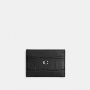 Coach Essential Card Case Zilver Zwart | COH865720
