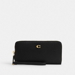 Coach Essential Continental Wallet Zwart | COH865517
