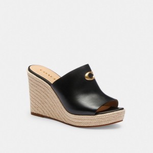 Coach Gloria Wedge Zwart | COH865872