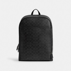 Coach Gotham Backpack In Signature Canvas Grijs | COH866503