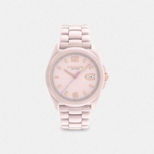 Coach Greyson Watch, 36 Mm Roze | COH866235
