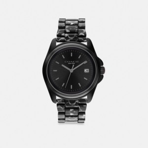 Coach Greyson Watch, 36 Mm Zwart | COH866266