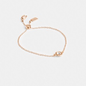 Coach Halo Tea Rose Slider Bracelet Roze Goud | COH866128