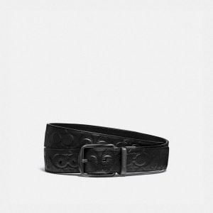 Coach Harness Buckle Cut To Size Reversible Belt, 38 Mm Zwart | COH866995