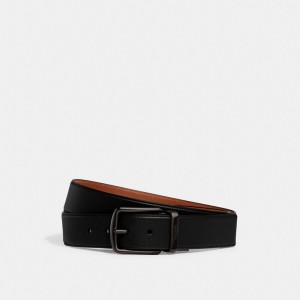 Coach Harness Buckle Cut To Size Reversible Belt, 38 Mm Zwart | COH867003