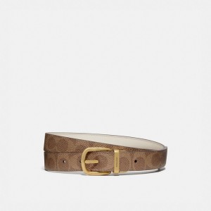 Coach Harness Buckle Reversible Belt, 25 Mm Bruin | COH866318