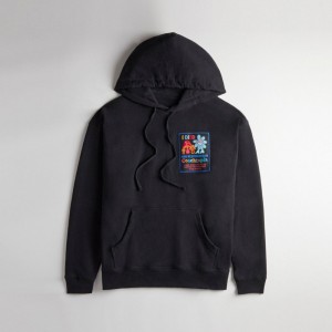 Coach Hoodie: Coachtopia Graphic Label Zwart | COH866893