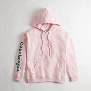 Coach Hoodie In 100% Recycled Cotton: 3 Clouds Roze Gekleurd | COH866898