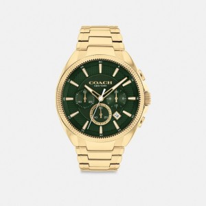 Coach Jackson Watch, 45 Mm Goud | COH866988